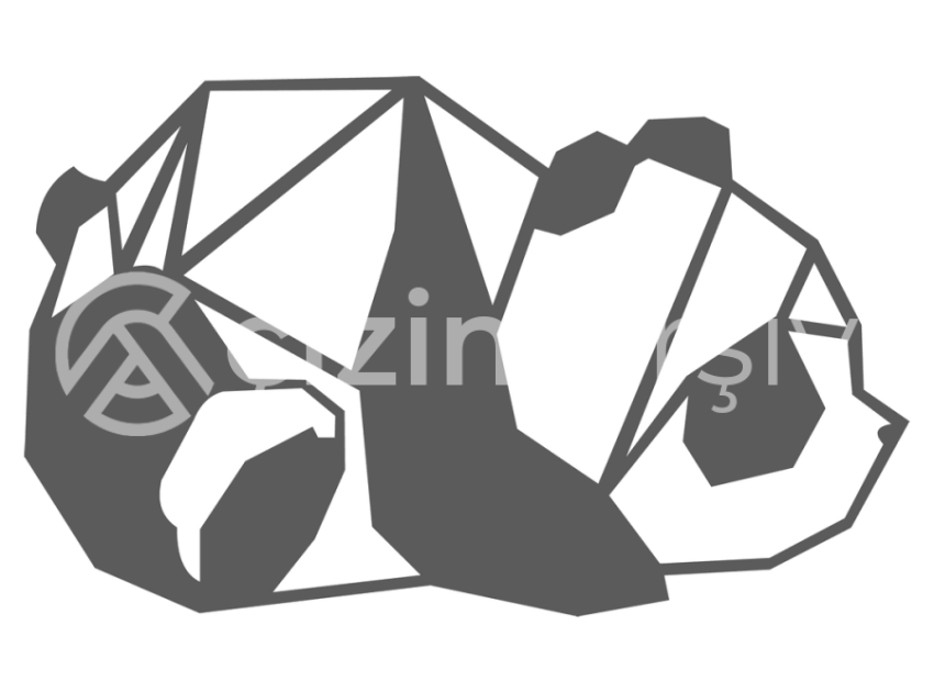 127-Geometrik-Uykucu-Panda